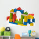 Wooden toy blocks Wall Decal
