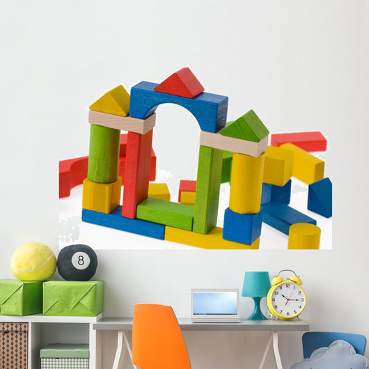 Wooden toy blocks Wall Decal
