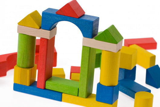 Wooden toy blocks Wall Decal