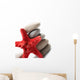 Starfish and Pebble Wall Decal