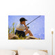 Child Fishing Wall Mural