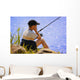 Child Fishing Wall Mural