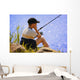 Child Fishing Wall Mural