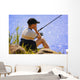Child Fishing Wall Mural