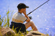 Child Fishing Wall Mural