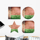 set of 4 falg buttons of belarus Wall Mural
