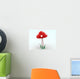 Red Mushroom Wall Decal