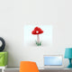 Red Mushroom Wall Decal