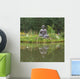 Buddha with Mirror Facing Wall Decal