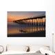 night at the hermosa pier Wall Mural