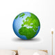 world globe geographic Wall Decal