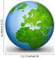world globe geographic Wall Decal