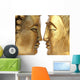 couple Buddhas Wall Mural