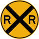 Rail Road Crossing Symbol Wall Decal