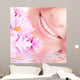 Smile of Young Woman With Flowers Wall Mural