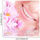 Smile of Young Woman With Flowers Wall Mural