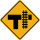 Parallel Railroad Crossing T Wall Decal