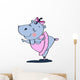 Ballet Hypopotamus Wall Decal