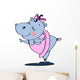 Ballet Hypopotamus Wall Decal