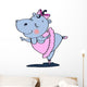 Ballet Hypopotamus Wall Decal