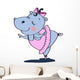 Ballet Hypopotamus Wall Decal