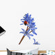 Ladybird on a Blue Snowdrop Wall Decal
