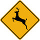 Deer Symbol Sign Wall Decal