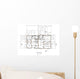 First Floor House Plans Wall Mural