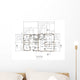First Floor House Plans Wall Mural