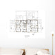 First Floor House Plans Wall Mural
