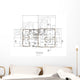 First Floor House Plans Wall Mural