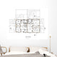 First Floor House Plans Wall Mural