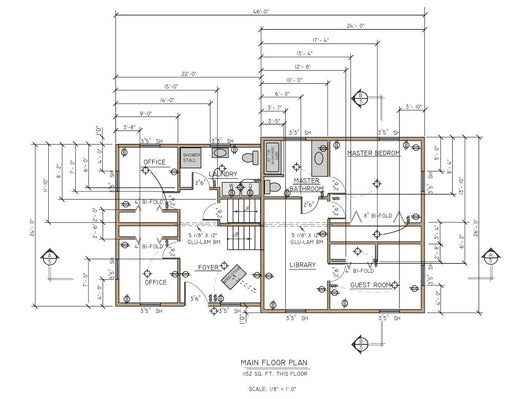 First Floor House Plans Wall Mural