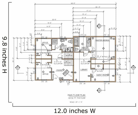 First Floor House Plans Wall Mural