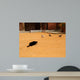 Chat Noir Et Pigeons Wall Mural
