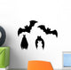 Halloween Bats Wall Decal Sticker Set