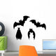 Halloween Bats Wall Decal Sticker Set