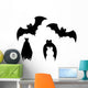 Halloween Bats Wall Decal Sticker Set