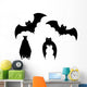 Halloween Bats Wall Decal Sticker Set