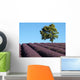 Baum im Lavendelfeld Wall Decal
