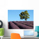 Baum im Lavendelfeld Wall Decal
