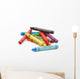 Crayons Lying in Chaos Wall Decal