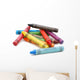 Crayons Lying in Chaos Wall Decal