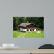 Wooden House in the German Alps Wall Mural