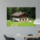 Wooden House in the German Alps Wall Mural