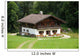 Wooden House in the German Alps Wall Mural