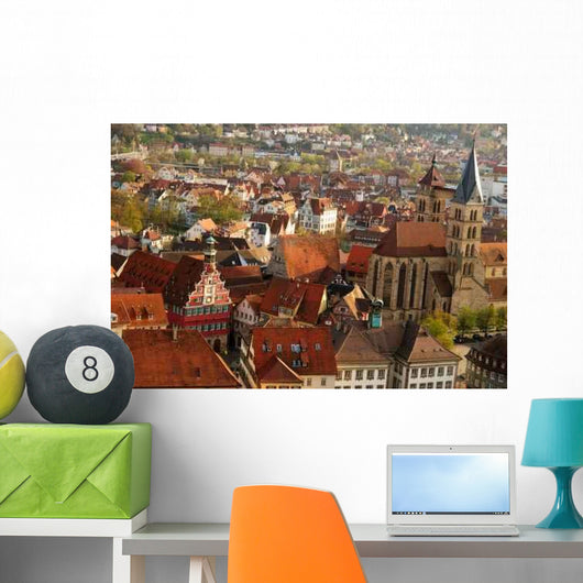 Stuttgart-esslingen Old Town Centre Wall Decal