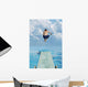 Boy Jumps Into Water Wall Mural