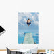 Boy Jumps Into Water Wall Mural