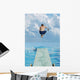 Boy Jumps Into Water Wall Mural